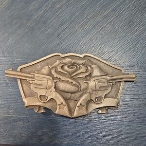 Vintage Famous Stars And Straps Belt Buckle